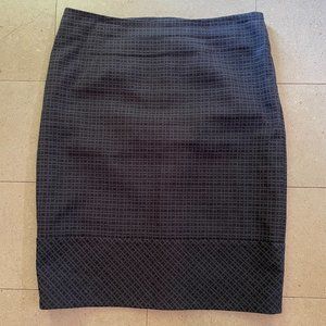 Brooks Brothers Knee Length Pencil Skirt - Black/Gray Sz. 14